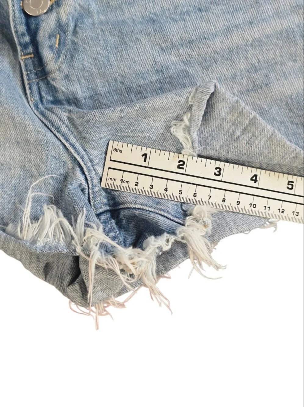Pistola Light Blue Distressed Denim Cutoff Shorts Denim Size 27